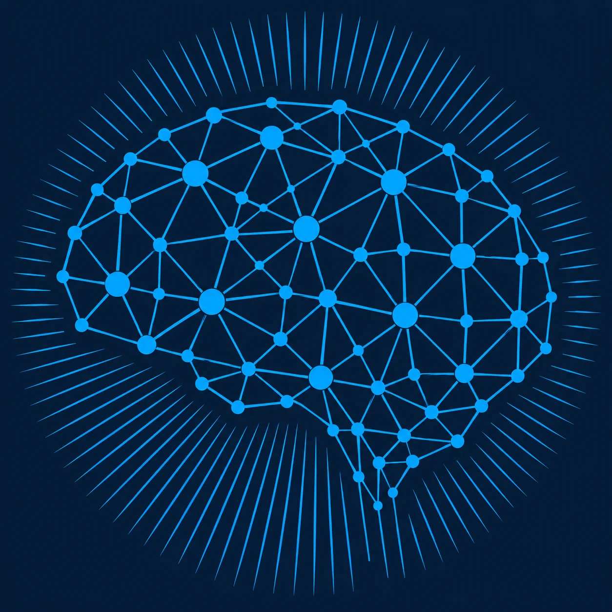 Réseau neuronal symbolisant l'intelligence artificielle locale